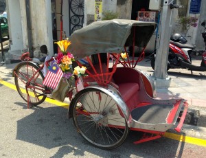 Rickshaws in Penang, Malaysia