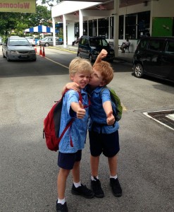 Boys first day
