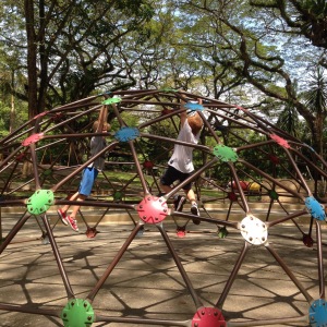 Climbing in Youth Park, Penang